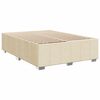 vidaXL Boxspring met matras stof cr&egrave;mekleurig 160x200 cm