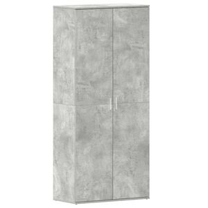 vidaXL Schoenenkast 80 x 39 x 178 cm Bewerkt hout Beton Grijs