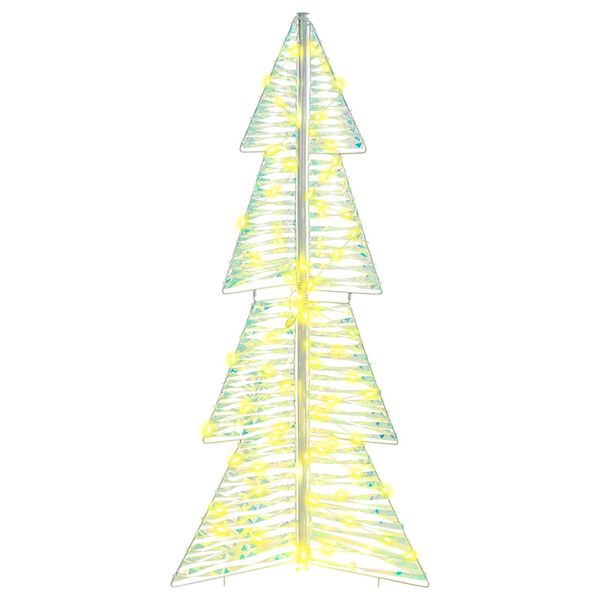 vidaXL Kerstboom met 100 LED Warmwit 120 cm PET