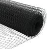 vidaXL Hexagon Hek Grijs 0,6 x 25 m PVC