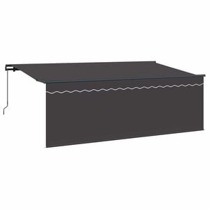 vidaXL Inklapbaar Zonnescherm Antraciet 400 x 200 cm