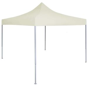 vidaXL Partytent professioneel inklapbaar 2x2 m staal cr&egrave;me