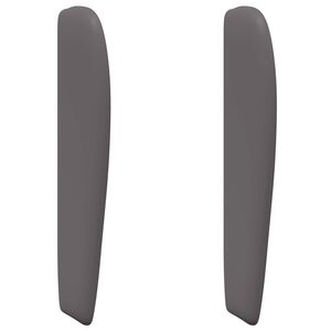 vidaXL Hoofdbord oor Dim Grijs 80 x 23 x 6 cm PVC