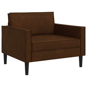 vidaXL XL fauteuil Bruin Nep Suede Leer