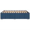 vidaXL Bedframe zonder matras stof blauw 140x190 cm