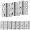 vidaXL Scharnier 12 st 44 x 31 x 5 mm zilver Staal