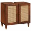 vidaXL Wastafelkast met plank Bruin 62 x 33 x 58 cm Bewerkt hout