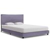 vidaXL Bedframe zonder matras 135x190 cm lichtgrijs