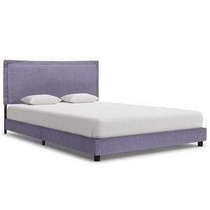 vidaXL Bedframe zonder matras 135x190 cm lichtgrijs