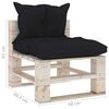 vidaXL 8-delige Loungeset met kussens pallet grenenhout