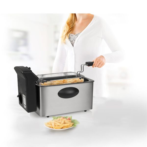 Princess Friteuse 2000 W 4 L zilverkleurig