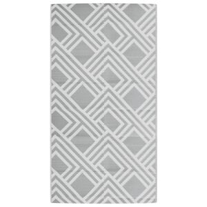 vidaXL Buitenkleed ARAKIL 80x150 cm PP grijs
