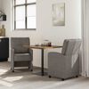 vidaXL Dining Stoelen met Wielen 2 pcs Grijs 57 x 67 x 95 cm Kunstleer
