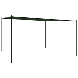vidaXL Paviljoen 4 x 3,98 x 2,67 m Groen Polyester en staal