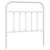 vidaXL Vervangend hoofdbord metaal wit 90 cm