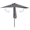 vidaXL Tuinparasol Antraciet 294 x 150 x 223 cm Stof