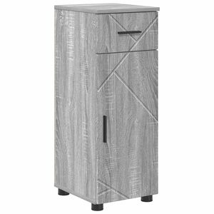 vidaXL Badkamer Kast met lade met opslag Grijs Sonoma 30 x 35 x 80 cm