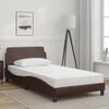 vidaXL Bedframe "Dover" kunstleer bruin 100x200 cm