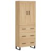 vidaXL Hoge kast 69,5x34x180 cm bewerkt hout sonoma eikenkleurig