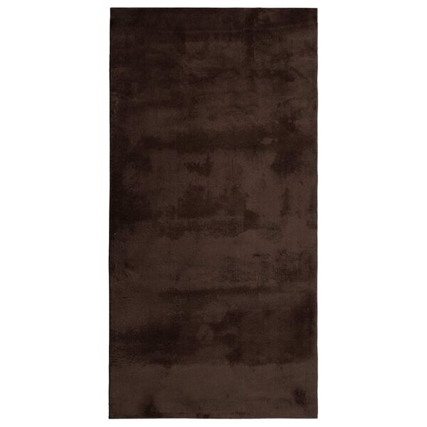 vidaXL Vloerkleden Rechthoekig HUARTE Bruin 150 x 80 cm Polyester