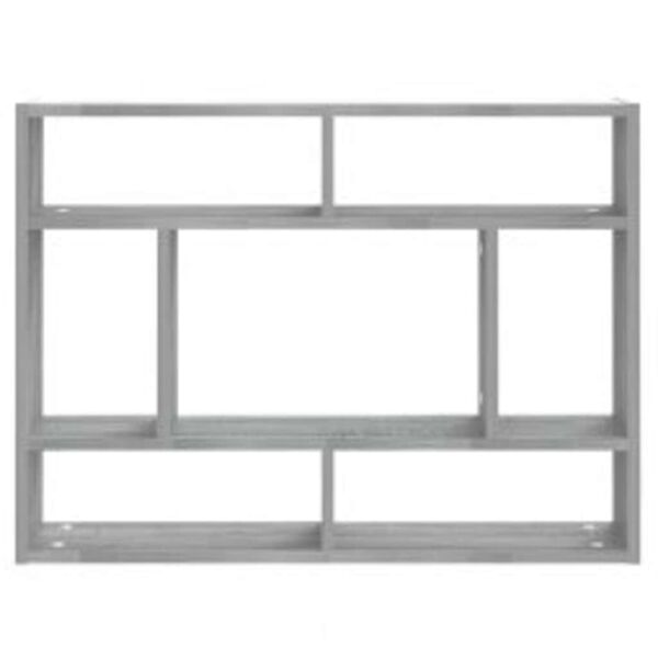 vidaXL Wandschap 75x16x55 cm bewerkt hout grijs sonoma eikenkleurig