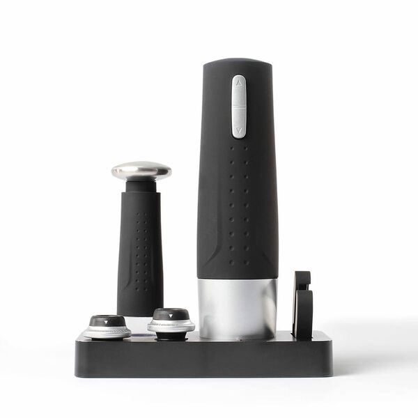 Livoo Flessenopener en -pompset elektrisch zwart