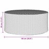 vidaXL Outdoor Koffietafels Grijs &Oslash; 68 x 30 cm Rattan