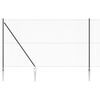 vidaXL zeshoekig gaasgek met palen 25 x 1,6 m PVC-Coated Staal Grijs