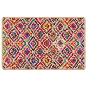 vidaXL Vloerkleed wasbaar 190x300 cm meerkleurig