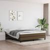 vidaXL Boxspring bed stof donkerbruin 180x200 cm