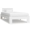 vidaXL Bedframe massief grenenhout wit 100x200 cm