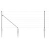 vidaXL Gecombineerd draadhek met spikes 50 x 0,8 m Zilverkleurig Mesh
