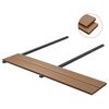 vidaXL Terrasplanken HKC met accessoires 36 m&sup2; 2,2 m teak