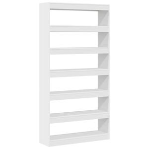 vidaXL Boekenkast Wit 100 x 30 x 198 cm Bewerkt hout