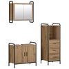 vidaXL Badkamerkastenset 3 st Artisanaal eiken 40 x 36 x 109,5 cm