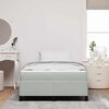 vidaXL Bedframe met matras Lichtgrijs 120 x 190 cm Stof
