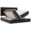 vidaXL Opbergbed met matras met matras Zwart 180 x 200 cm Nep Leer