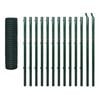 vidaXL Euro hek 25x1,7 m staal groen