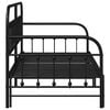 vidaXL Bedframe voor een daybed Zwart 90 x 190 cm Gepoedercoat staal