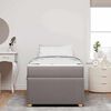 vidaXL Bedframe met matras Taupe 90 x 190 cm Stof