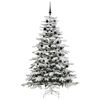 vidaXL Kunstmatige Inklapbare Kerstboom Wit 210 cm PE en PVC