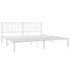 vidaXL Bedframe met hoofdbord metaal wit 193x203 cm