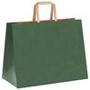 vidaXL Papieren zakken 50 st met hengsels 32x17x25 cm groen