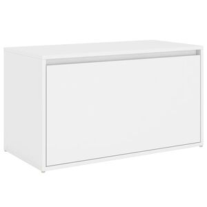 vidaXL Halbankje 80x40x45 cm bewerkt hout wit