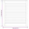 vidaXL Kastdeuren met lamellen 4 st 61,5x59,4 cm grenenhout wit