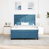 vidaXL Boxspringbed met matras Donkerblauw 140 x 200 cm Stof