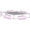 vidaXL Bedframe met opslag Wit 120 x 200 cm Massief grenenhout