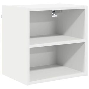 vidaXL Hangkast met opslag Wit 40 x 29,5 x 40 cm Bewerkt hout