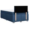 vidaXL Boxspring met matras stof blauw 120x200 cm