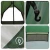 vidaXL Teepee Tent met dak Groen en Grijs 600 x 600 x 347 cm